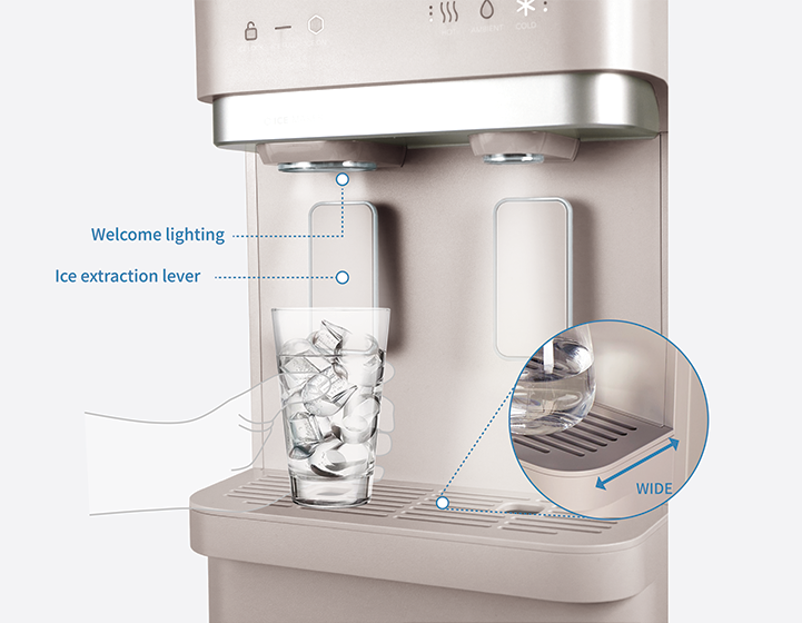 Ultra Hot, Cold & Ice Standing Water Purifier CHPI-620L - Coway
